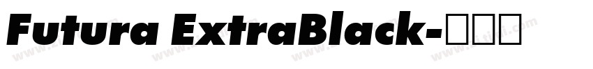 Futura ExtraBlack字体转换
